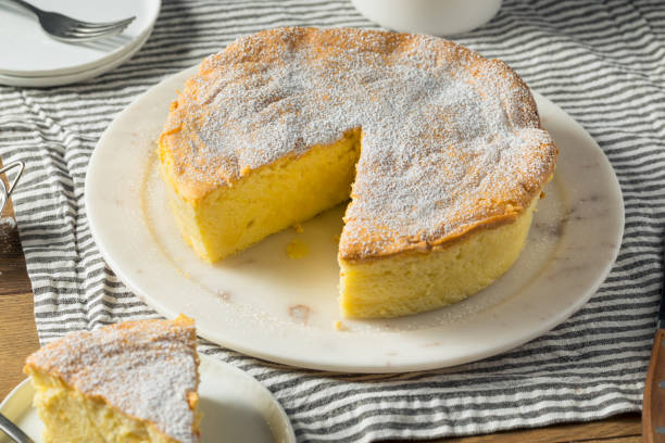 istock Homemade Fluffy Japanese Cheesecake 1256170549