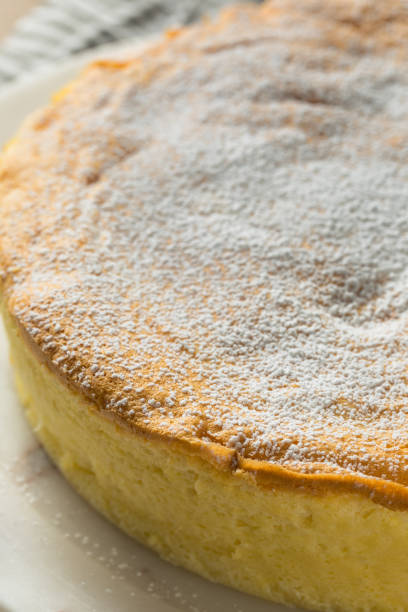 istock Homemade Fluffy Japanese Cheesecake 1256172390