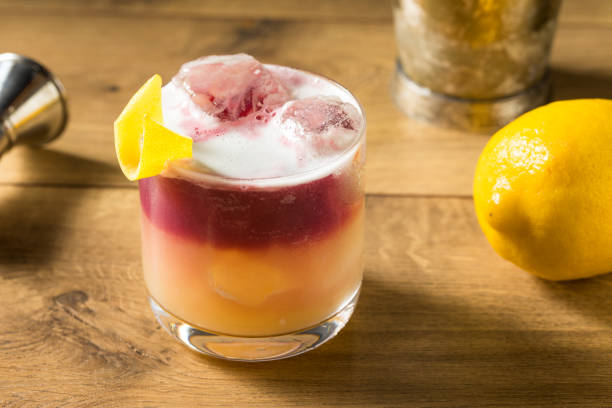 istock Homemade New York Sour Cocktail 1256172617