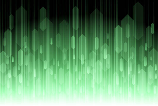 abstrakcyjne zielone linie prędkości tła - lighting equipment fiber optic abstract backgrounds stock illustrations