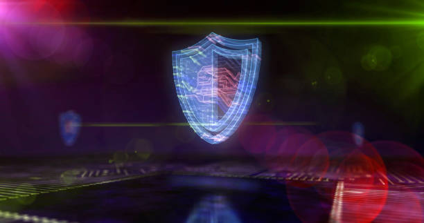 istock Cyber shield symbols 3d illustration 1256176686