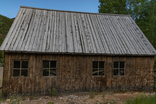 Abandoned old wooden building