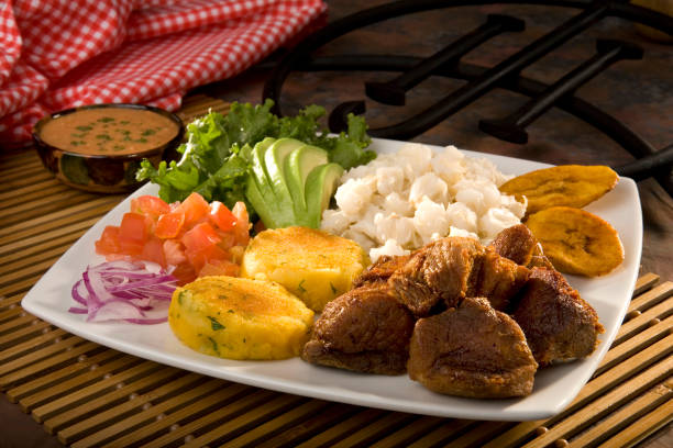 istock Traditional Ecuadorian food called Fritada 1256185950