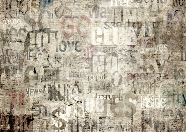 istock Old vintage grunge newspaper paper texture background. 1256189245