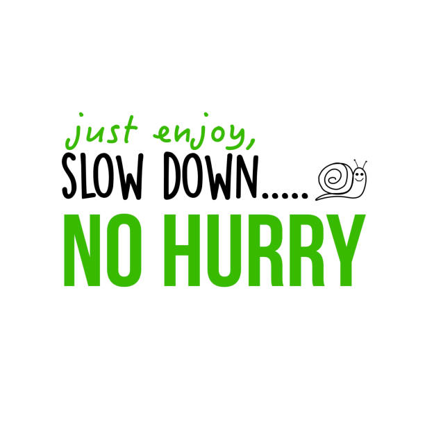Just enjoy, slow down... No hurry - Do as the Italians do vector art illustration