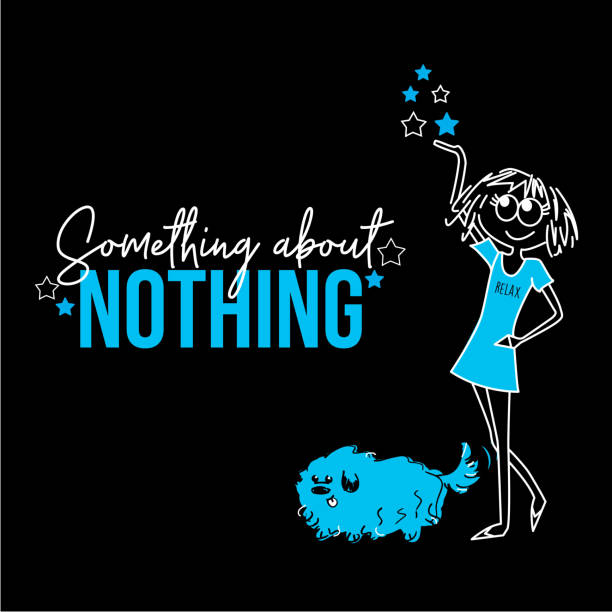 Something about nothing vector art illustration