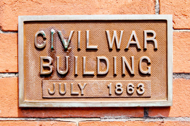 istock Sign -- Civil War Building July 1863, Gettysburg 1256200880