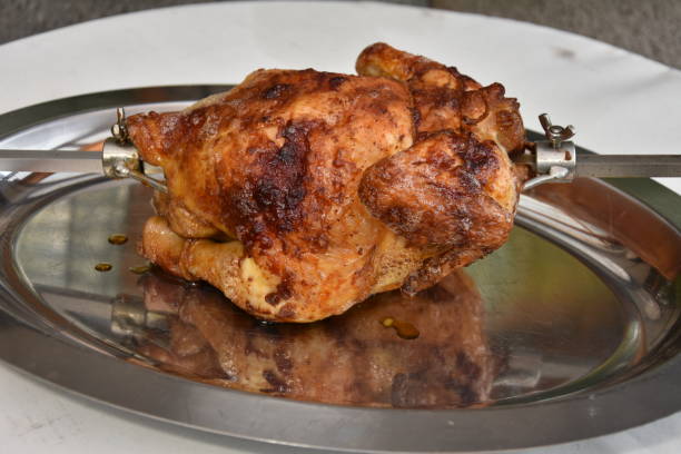 istock Whole Roasted Chicken on tray 1256204161