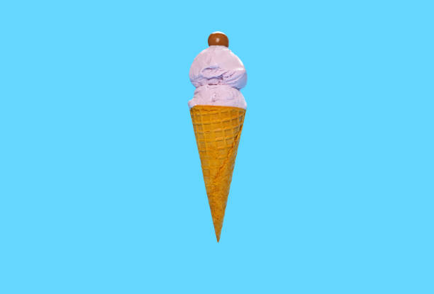 istock fresh sweet potato ice cream cone with a chocolate candy on top 1256205316