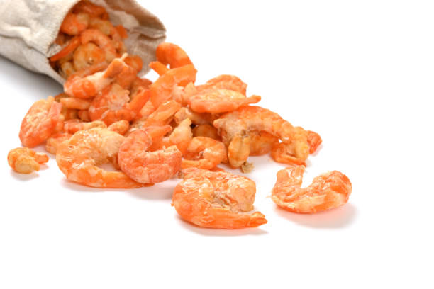 istock side view bag with big size dry shrimps on a white background 1256206877
