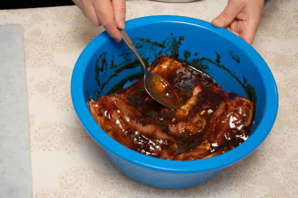 istock Marinated Spicy Pork Chops Recipe ,marinated barbecue 1256208959