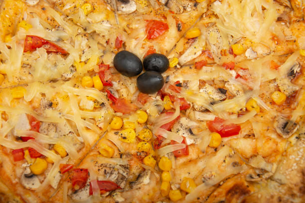 istock Vegetariana. Tomato sauce, mozzarella and a various vegetable 1256211664