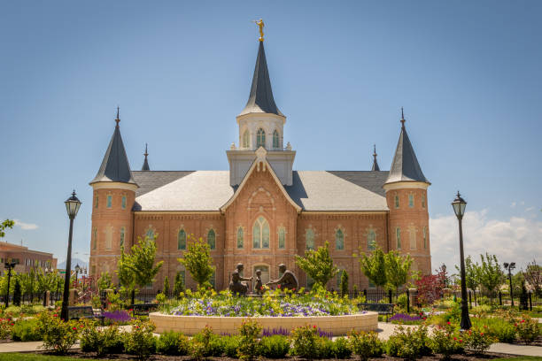 Provo City Center Utah Mormon Temple The Provo City Center Temple of the Church of Jesus Christ of Latter-day Saints provo stock pictures, royalty-free photos & images
