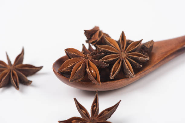 star anise. isolated on a white background