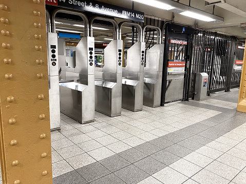 Subway Turnstiles in New York