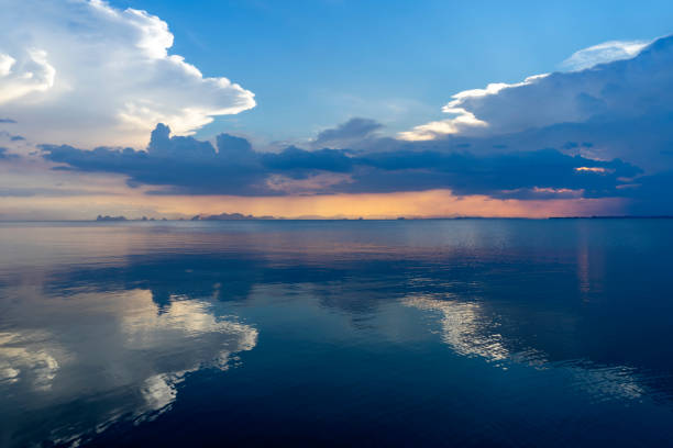 istock Mirror of Cloudscape on the lake 1256229982