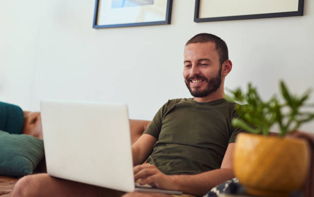 istock The internet keeps me updated about everything in the world 1256249077