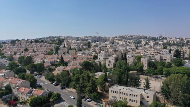 istock North Jerusalem Ramot neighbourhood with red rooftops, aerial view 1256253451