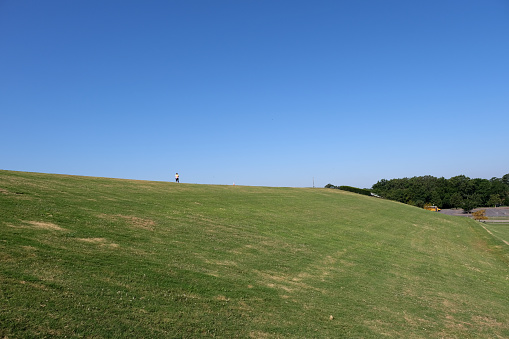 In Virginia Beach, Virginia there is a city park used for exercise and relaxation.  The park named Mt. Trashmore is made from a old landfill.