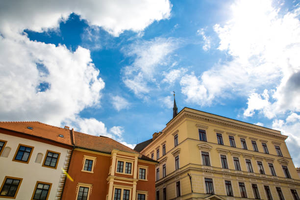 istock Historic Architecture in Krumlov 1256260880