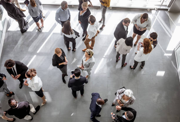 istock Business people discussing in the hallway 1256265676