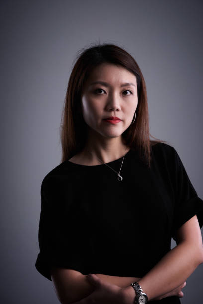 istock Real malaysian young woman with blank expression 1256266929