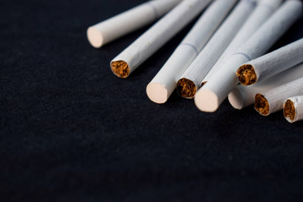istock Close up of a smoking cigarettes 1256274858