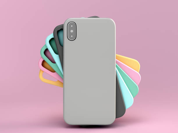 istock multicolored phone cases presentation for showcase 3d render on color background 1256276303