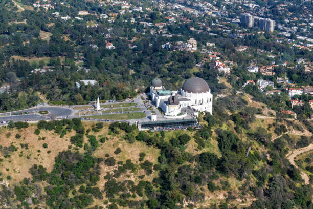 istock Griffith Observatory Los Angeles city building aerial view 1256283209