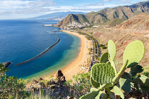 Tenerife beach Teresitas Canary islands sea water travel traveling Atlantic Ocean nature