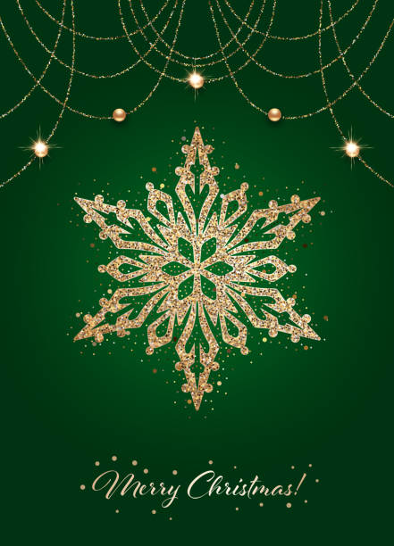 illustrations, cliparts, dessins animés et icônes de conception du nouvel an de noël - christmas gold green backgrounds