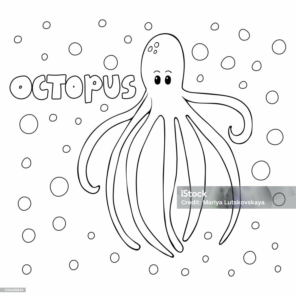 Ilustración de Libro Para Colorear Pulpo Bonito Carácter Submarino De Garótuoso Para Niños Estampado De Camiseta O Póster Ilustración Vectorial De Contorno y más Vectores Libres de Derechos de A la moda - Ilustración de Libro Para Colorear Pulpo Bonito Carácter Submarino De Garótuoso Para Niños Estampado De Camiseta O Póster Ilustración Vectorial De Contorno y más Vectores Libres de Derechos de A la moda -