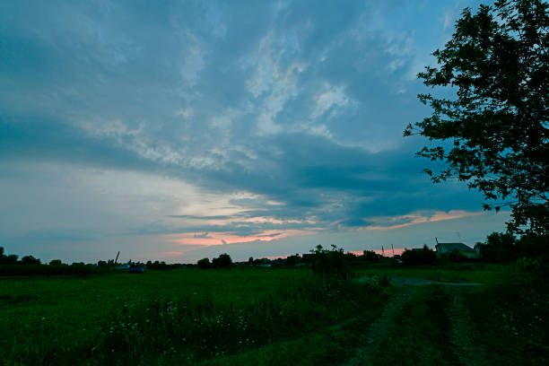 Picturesque rural landscapes, the village of Korolevka Ukraine.