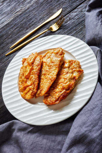 istock Skillet Fried Boneless Chicken breasts cutlets 1256287618