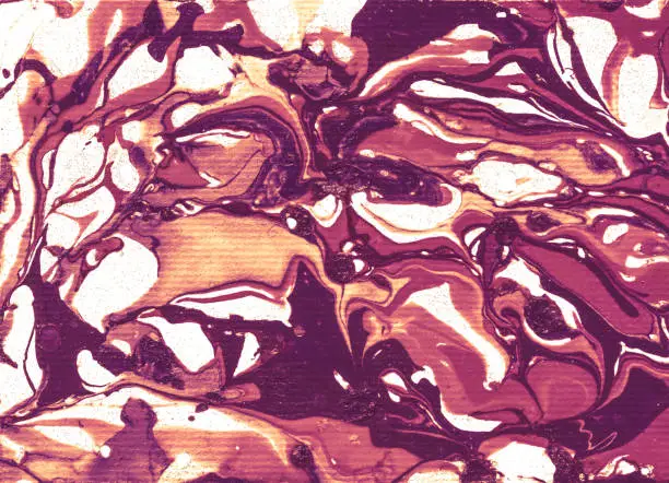 Photo of Pink Textured Wet Wallpaper, Watercolor Texture . Bright Grunge Classic Banner, Paint Flow, Purple Crimson Paint ,Violet Abstract Aquarelle Brush.