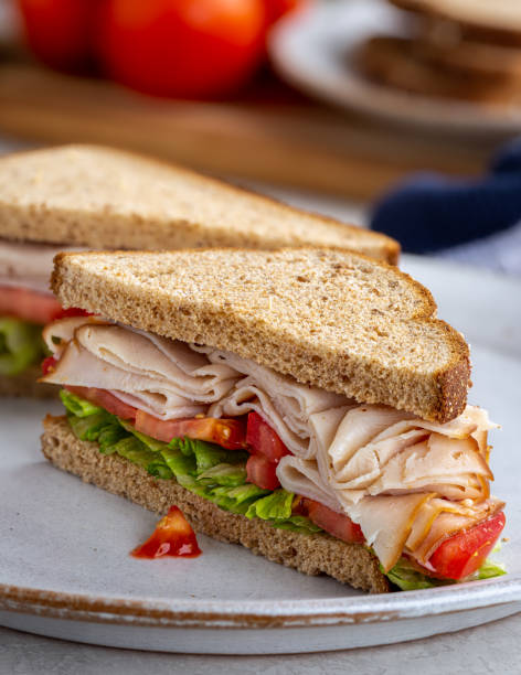 istock Turkey Sandwich on Whole Wheat Bread 1256292102