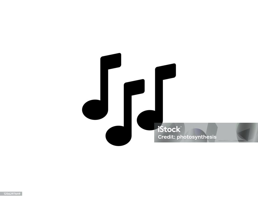 Musical notes icon. Isolated music sounds, sheet symbol vector Musical Note stock vector