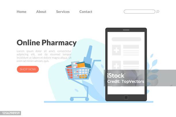 Halaman Arahan Apotek Online Toko Obat Halaman Web Farmasi Aplikasi ...