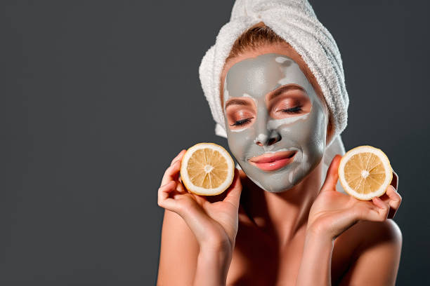 istock Beauty conception. Girl on gray background. 1256299127