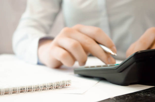 istock business woman working at home on the computer. online work 1256307621