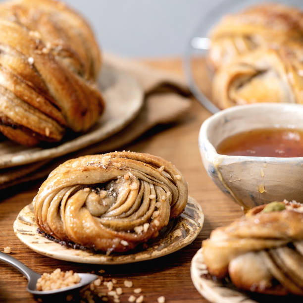 istock Swedish cardamom buns Kanelbulle 1256309114