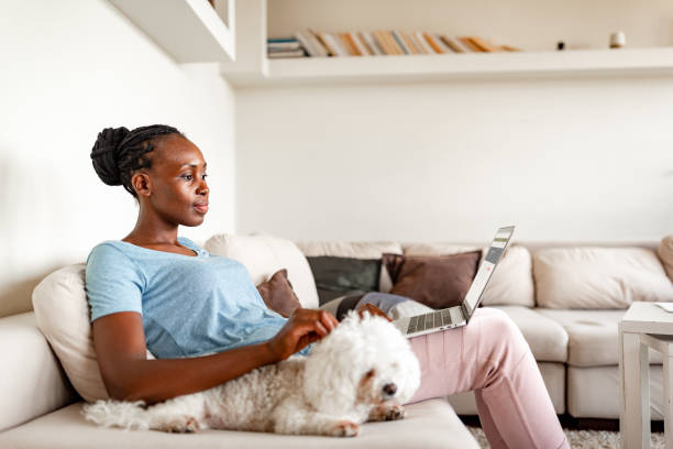 istock Woman working at home 1256311255
