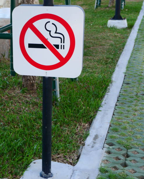 istock No smoking sign in the public park 1256318557