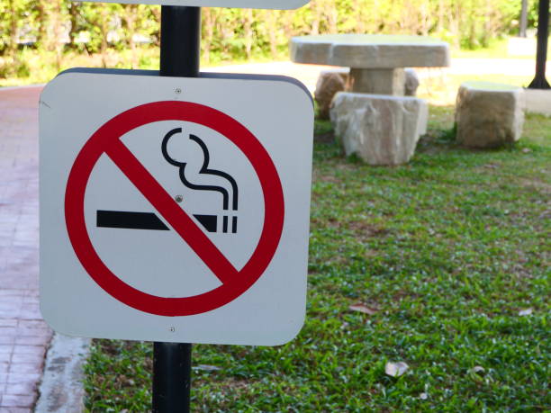 istock No smoking sign in the park 1256319014