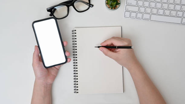 istock Woman writes in the planner. 1256322065