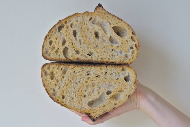 istock Light whole wheat sourdough bread with added carrot 1256328335