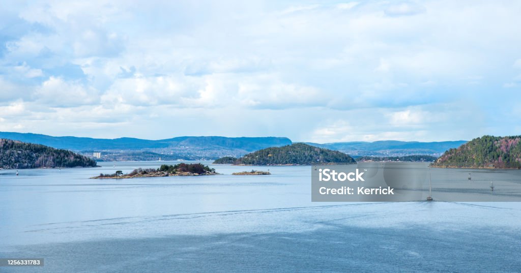 Oslo Norway - view to the offshore islands of the Oslofjord Norway Stock Photo