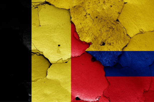 istock flags of Belgium and Colombia 1256340370