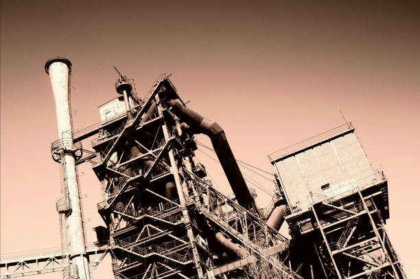 istock Abandoned steel factory 1256344421