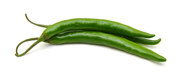 istock Green peppers isolated on white 1256349533